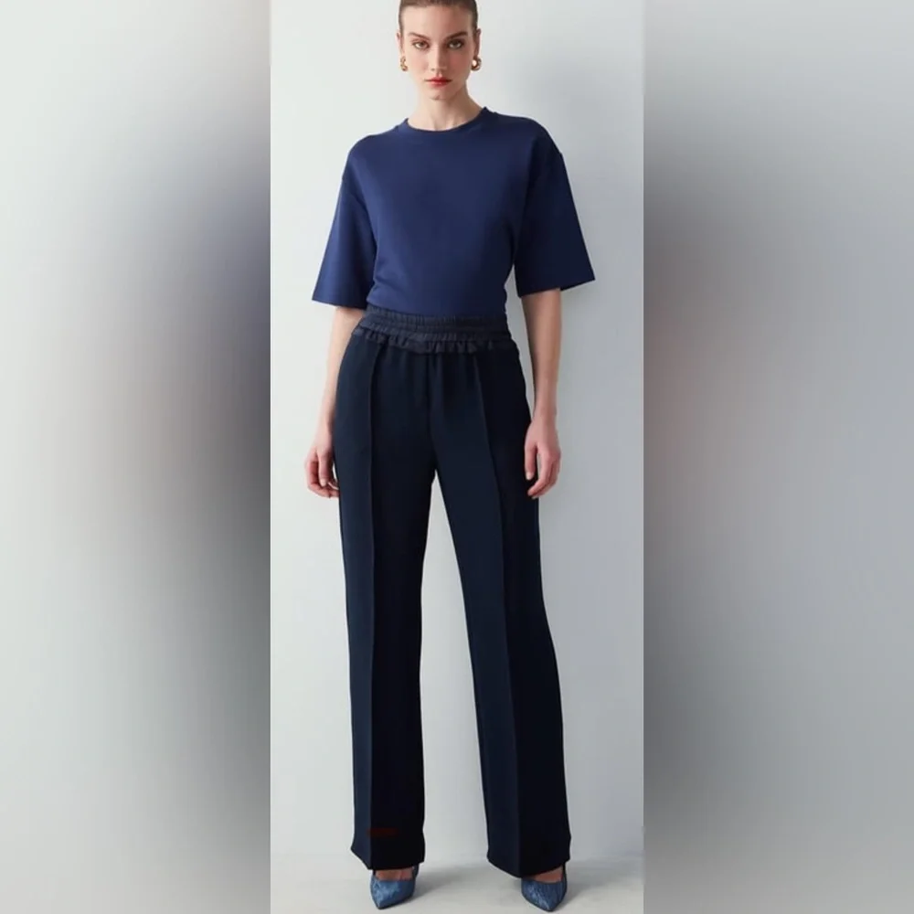 IPEKYOL Navy Women's Trousers,sise 8 - Picture 1 of 15